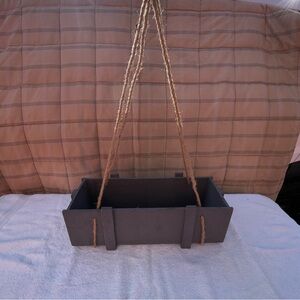 Wooden Hanging Flower Floral Basket Bin Cottagecore Farmhouse